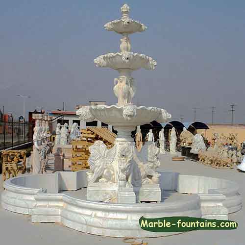 Lion tête Murale décoration Fer Sculpture Fountain