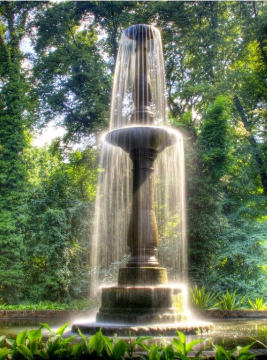 Serene Outdoor Fountain